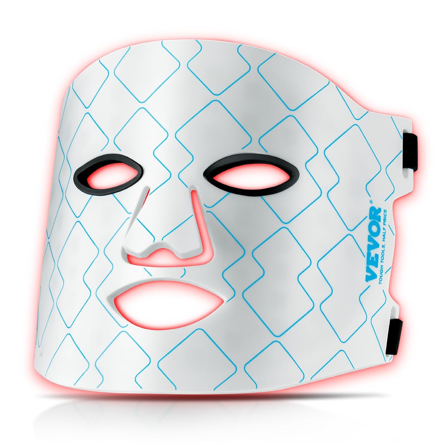 VEVOR Red Light Therapy Mask, 7 Colors LED Face Mask Light Therapy with 850nm Near-infrared, Red Light Therapy for Face, Portable Facial Skin Care Device for Skin Health, Anti Aging, Wrinkle Reduction