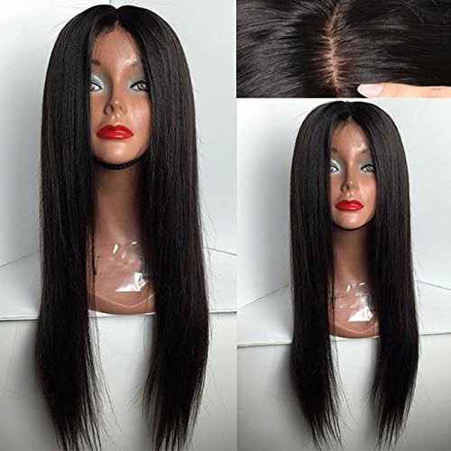 Loose Human HairMalaysian Silk Top Full Lace Wig Silky Straight 5"x4.5" Silk Base Front Lace Wigs with Natural line (16inch, Silk Top Full Lace Wig)