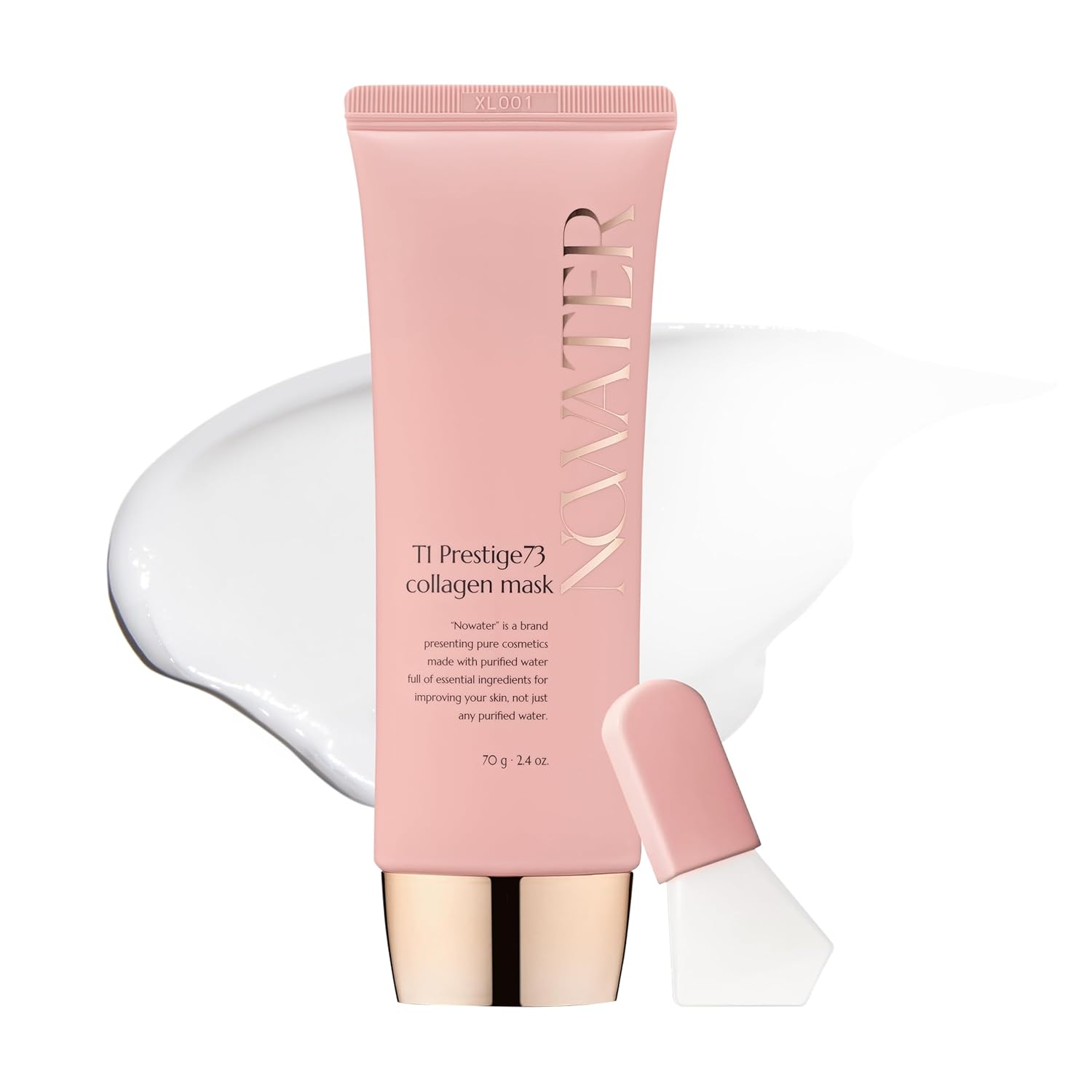 NOWATER Collagen Wrapping Mask Elasticity Improving Hydrating Firming   Hydrolyzed Collagen  Peptide Glass Skin Peel Off Mask Korean Skincare for Face 24 floz
