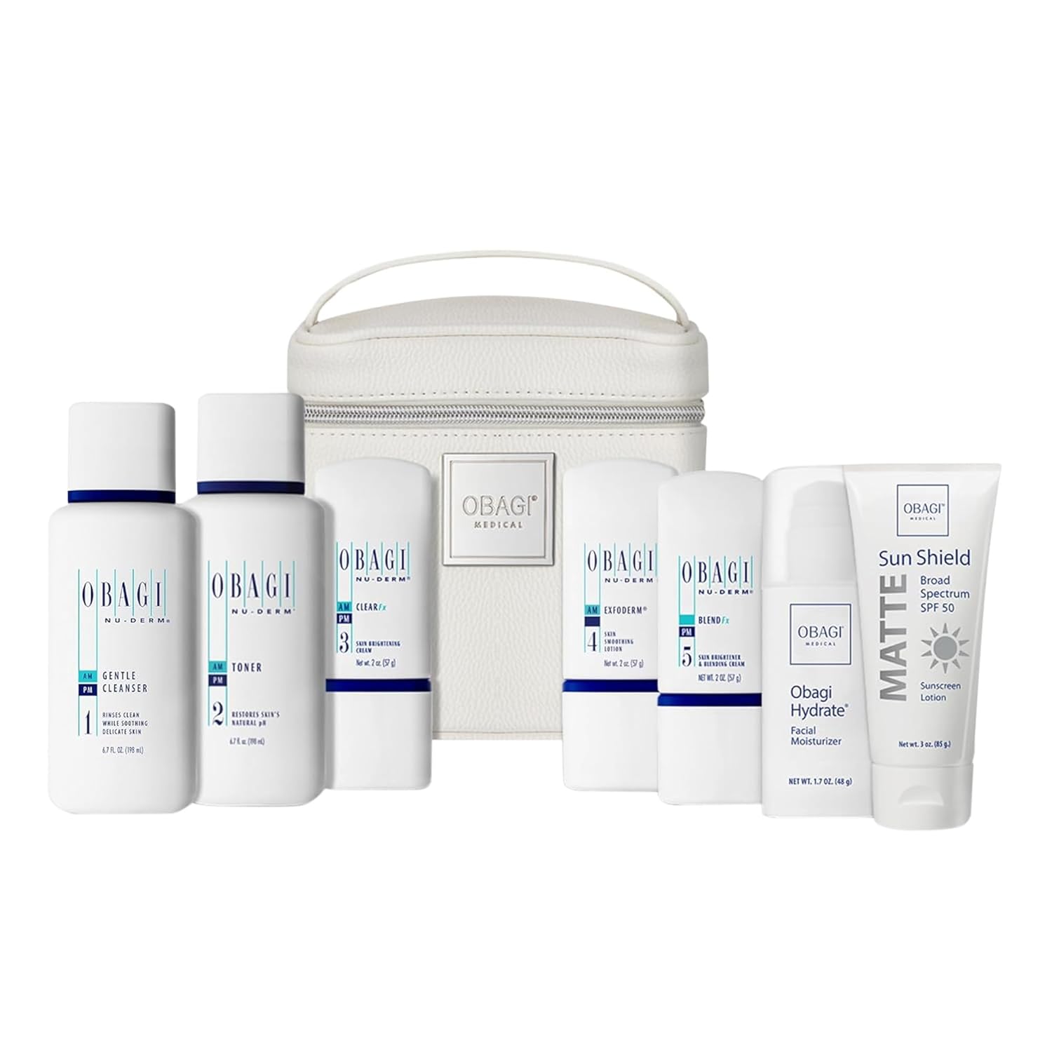 Obagi Nu-Derm Fx Skin Brightening System for Normal to Dry Skin  Noticeably Evens Out & Brightens Your Complexion  7-Step Skincare Routine